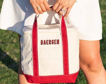 Bolsa térmica bordada para el día del partido // Bolsa térmica personalizada, bolsa térmica con bordado personalizado, bolsa para refrigerios, nevera deportiva, nevera térmica con monograma