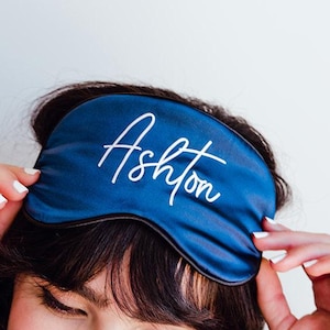 Custom Name Sleep Mask // Bachelorette // Wedding // Honeymoon
