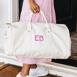 Bestickter Seesack mit Aufdruck // Personalisierter Seesack, Baby Tasche, Mit Monogramm Weekender Tasche, Krankenhaustasche, Mit Monogramm Seesack