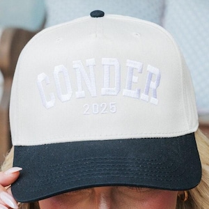 Custom Embroidered Curved Athletic Vintage Trucker Hat //Custom Trucker Hat, Team Hat, Football Mom Hat, Mascot, Custom College Football Hat