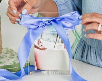 Personalized Acrylic Frame // Custom Picture Frame Photo Gifts Acrylic Photo Block Gifts for Her Wedding Gifts Christmas Gift Home Decor