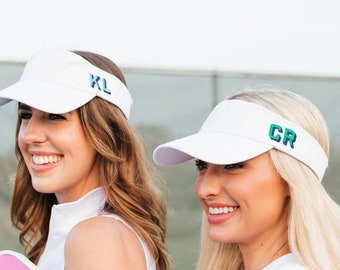 Embroidered Monogram Visor