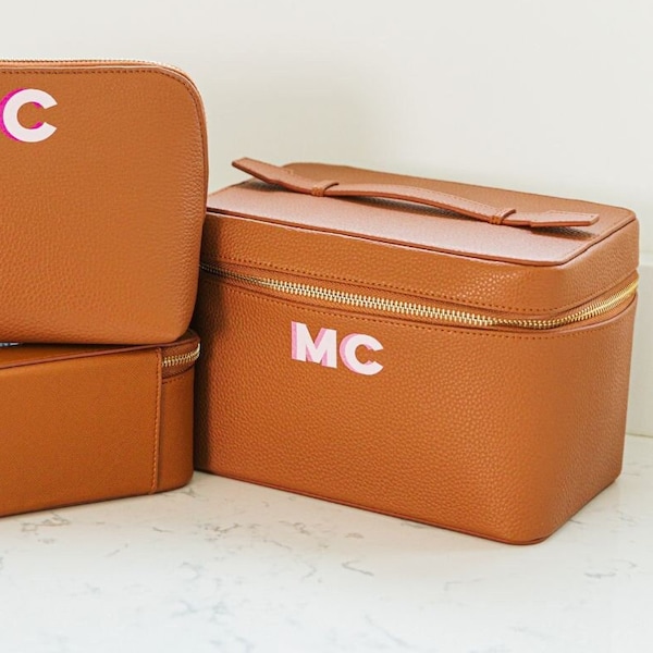 Shadow Monogram Leather Train Case