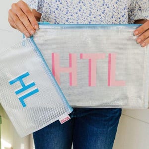 Schatten Monogramm Pool Tasche // Brautjungfern Hochzeit individuell Bachelorette Name Schule Alltag