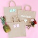 Shadow Monogram Jute Carryalll