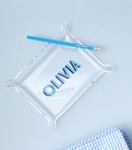 Acrylic Tray // Trinket Organizer Personalized Gift Vanity Organizer Monogram Tray Jewelry Dish Birthday Gift Desk Accessory Housewarming