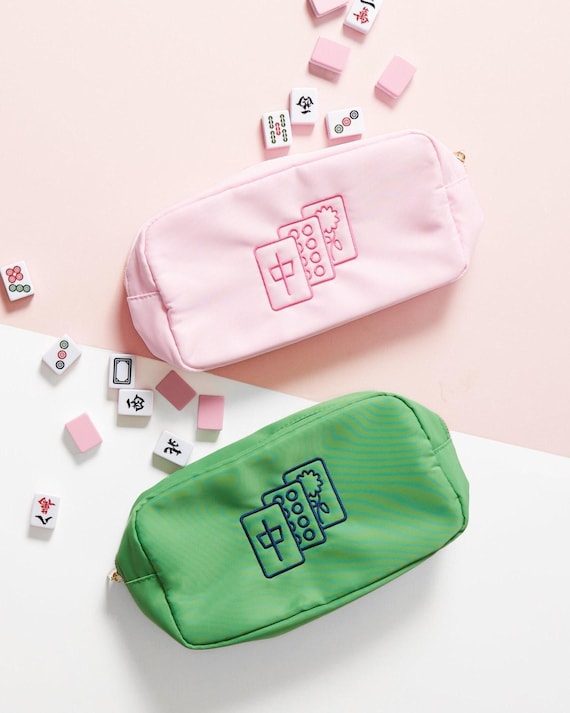 Borsa Trasparente Per Tessere Mahjong – Custodia In PVC Spesso Con Cerniera Dorata, 53x24 Cm, Porta Tessere Da Viaggio, Solo Custodia - 2