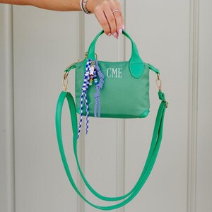 Haven Mini Crossbody // Embroidered Mini Nylon Crossbody Bag, Monogrammed Mini Shopper Bag, Bridesmaid Gifts For Her, Custom Mini Purse