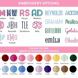 a poster with different font styles and colors