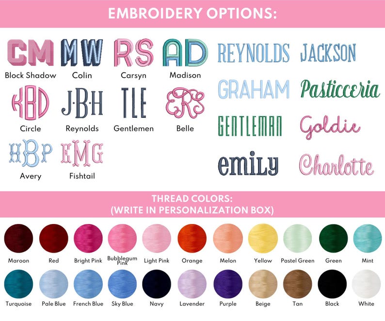 a poster with different font styles and colors