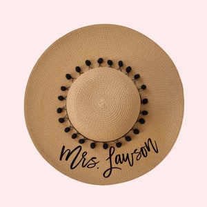 Custom Floppy Hat Bachelorette Trip Wedding Honeymoon image 2