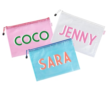Shadow Monogram Pool Bag // THE ORIGINAL, High Quality, Thick Pouch, Ships Fast, Gifts Under 20, Personalized, Custom Waterproof Beach Pouch