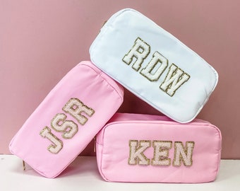  QOEP Stoney Clover Makeup Bag Preppy Patch Makeup Bag Preppy  Pouch Stuff Pouch Nylon Alphabet Cosmetic Bag Chenille Letter Pouch Better  Belt Cosmetic Bag Wide Open Makeup Bag Letter Patch Makeup