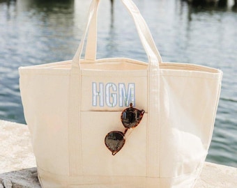 Embroidered Canvas Tote with Applique // Custom Text Tote, Gift for Her, Bachelorette Tote, Personalized Tote Bag, Name Tote Bag, Bridesmaid