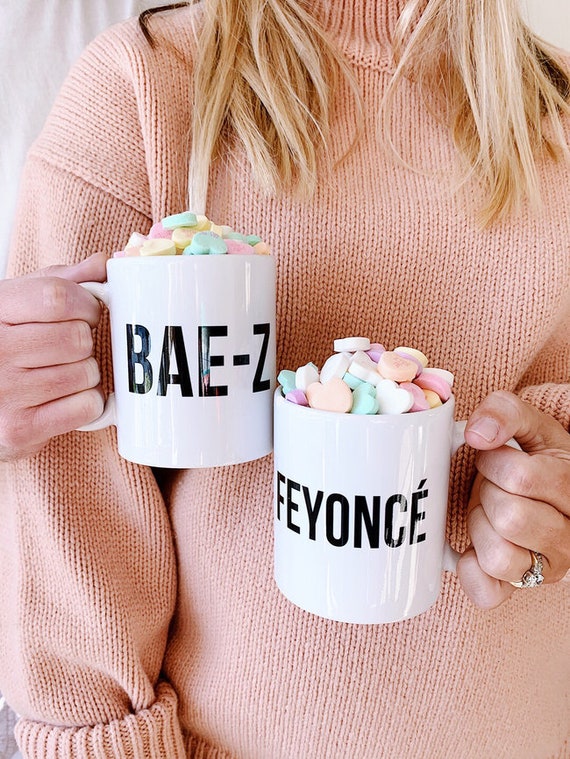feyonce and bae z mugs