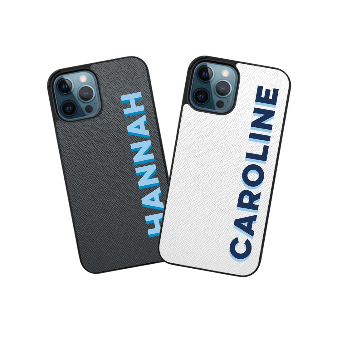 Leather Phone Case With Monogram // Custom Monogram Phone Case Etsy