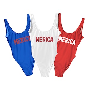 Merica Swimsuit // USA Swimsuit, America Swimsuit, Party in the USA Swimsuit, Fourth of July Swimsuit, Independence Day, 4th of July Party