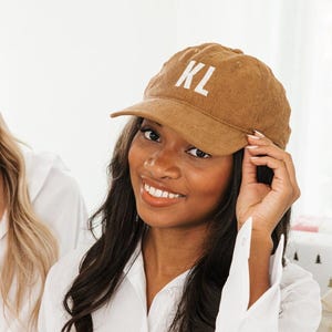 Embroidered Corduroy Baseball Hat // Monogrammed Hat, Custom Baseball Cap, Personalized Hat, Vintage Baseball Hat, Bachelorette, Custom Gift