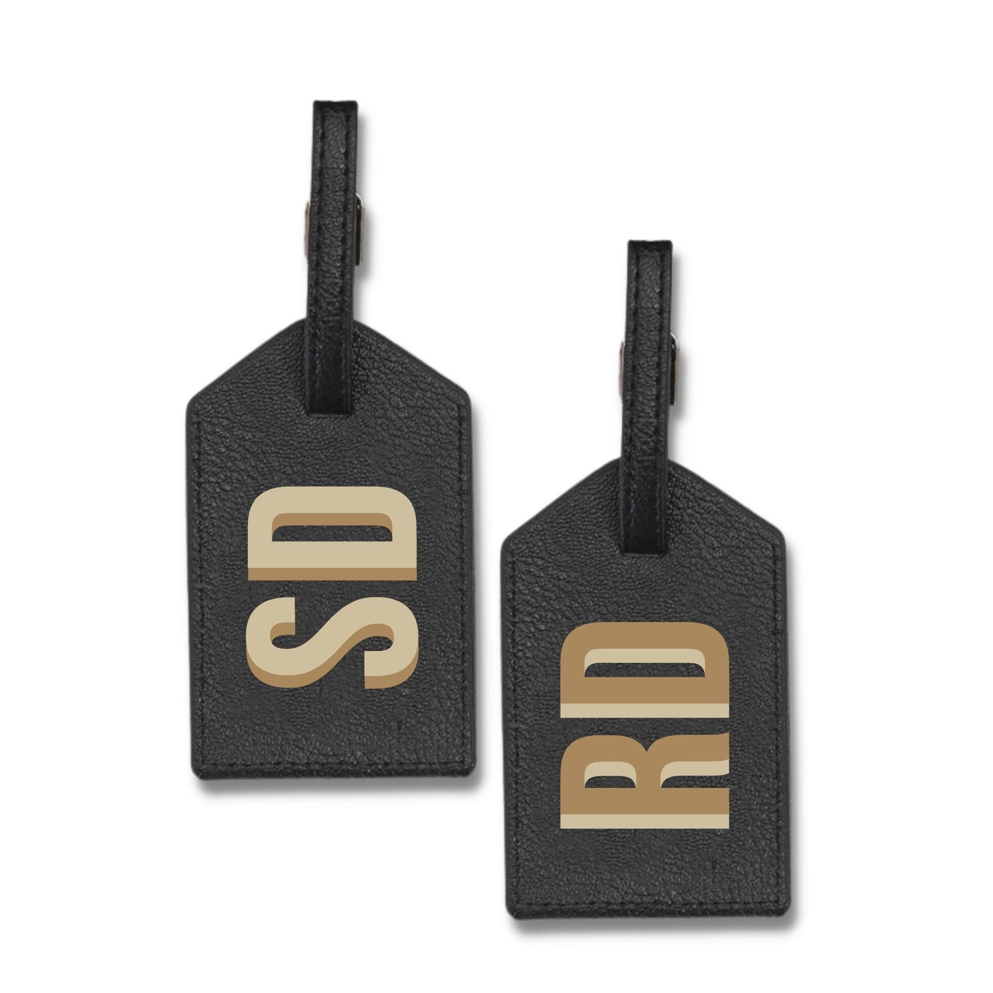 Shadow Monogram Gepäckanhänger // Vatertagsgeschenk, Geschenk für Ihn, Hochzeitsgeschenk, Taschenanhänger mit Monogramm, Geschenk für Papa, Geschenke unter 20, Reisegeschenk