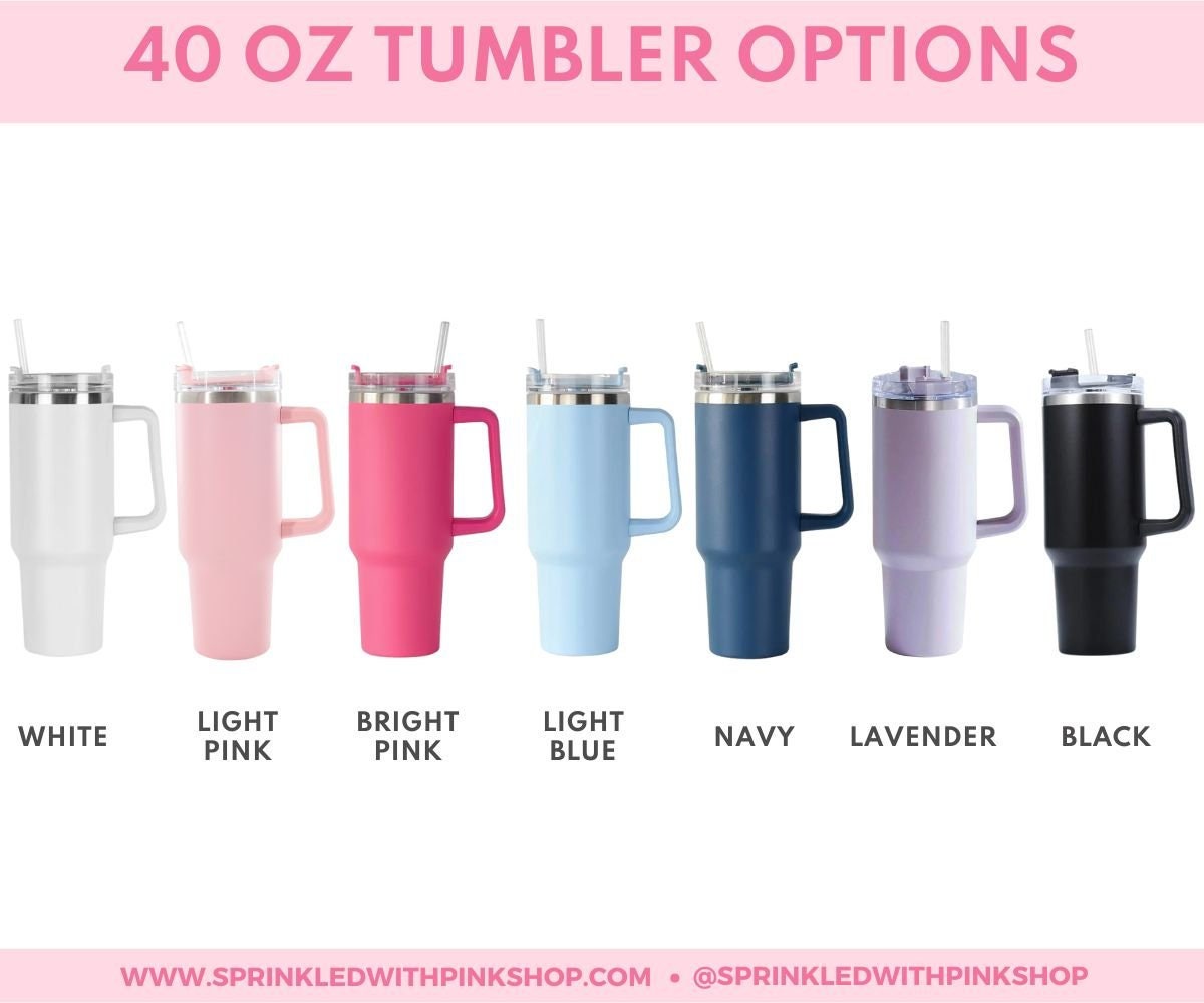 Personalized Insulated 40 oz Tumbler for Group Events, Customizable, Stainless Steel, BPA-Free