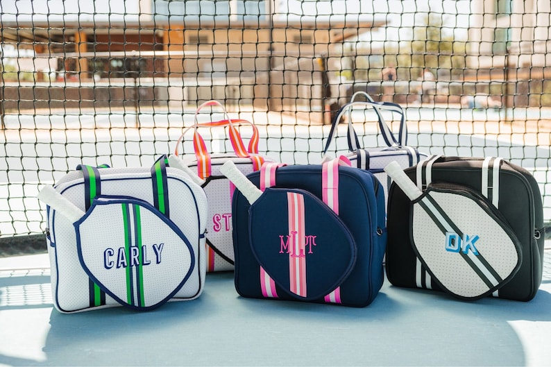 Striped Monogram Pickleball Bag image 4