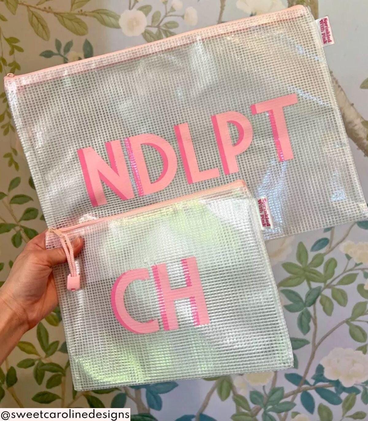 Custom Pool Bag // Needlepoint NDLPT, Project Storage Bag, Monogram Pool Bag, Bridesmaids, Wedding, Custom Name, Bachelorette, School Bag