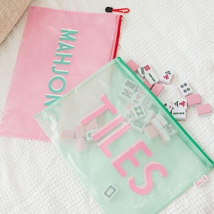 Mahjong Tile Bag // Mahjong Zubehör Aufbewahrungstasche // Kartenhaltertasche // Pool Tasche
