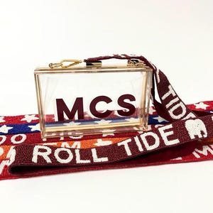 Beaded Gameday Strap | Hand Beaded | Ole Miss, Dallas Cowboys, Go Frogs, TCU, Wrech Em, Texas Tech, Alabama, Roll Tide, Graduation Gift