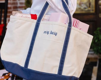 Bestickte individuelle Tragetasche - Die ironische Tragetasche // personalisiertes Geschenk, Tragetasche, Brautjungfer Tote, Bachelorette Taschen, Strandtasche