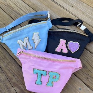 Nylon Fanny Pack with Patches