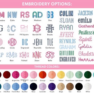 a poster with different font styles and colors