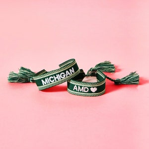 Custom Embroidered Bracelet with Motif image 5