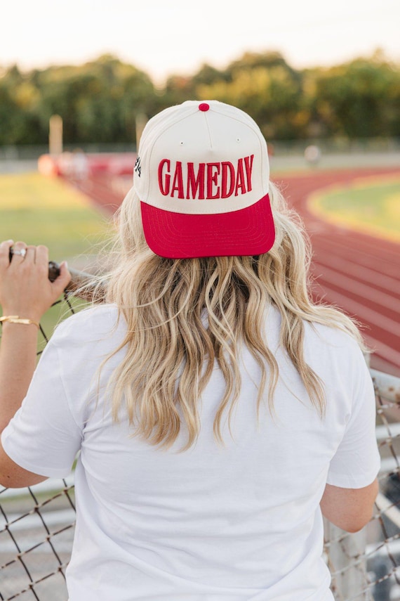 Gameday 3D Puff Vintage Trucker Hat // Puff Gameday Custom Trucker Hat, Embroidered Puff Print, Team Hat, Football Mom Hat, Custom Color