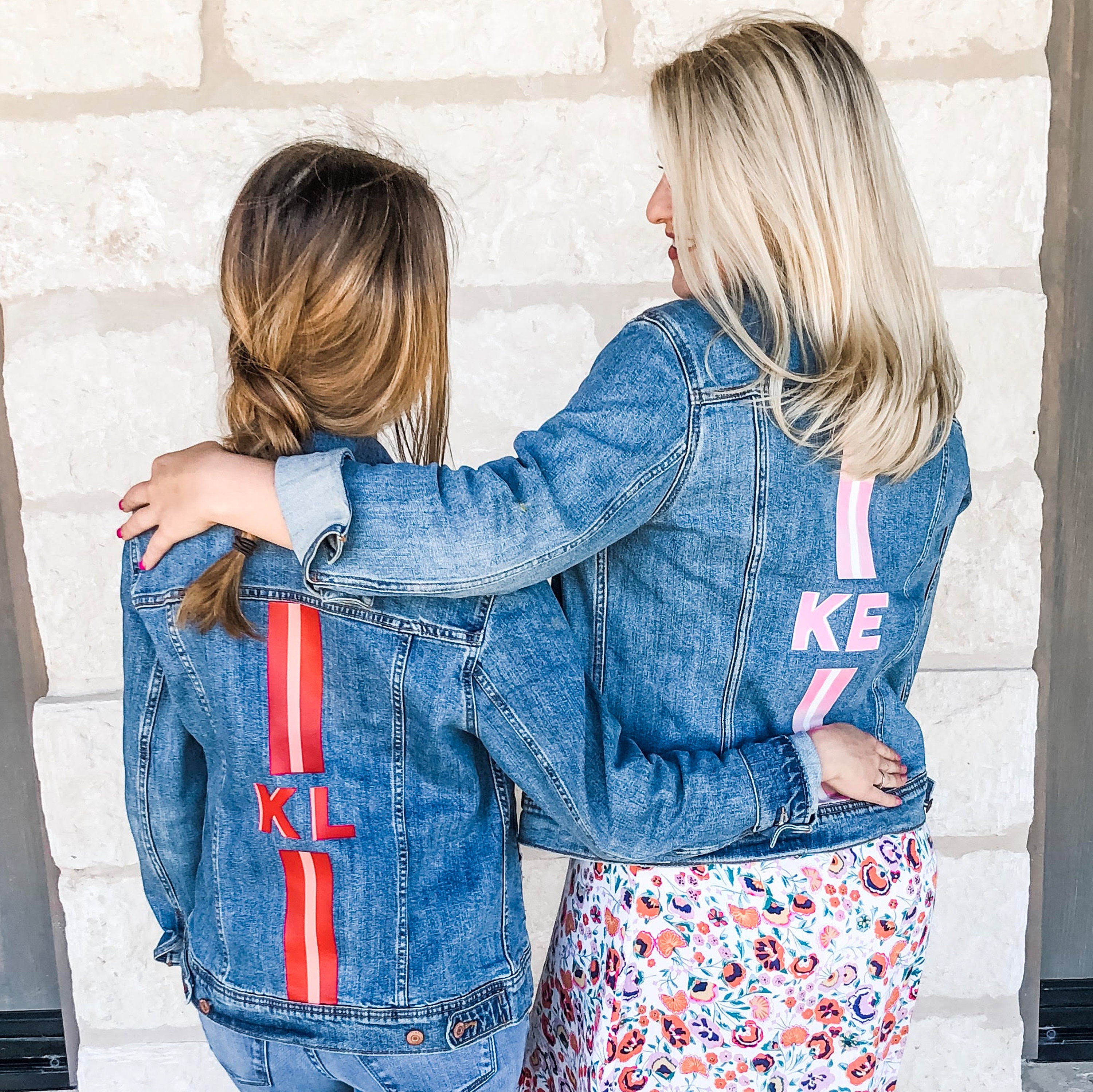 Shadow Monogram Stripe Jean Jacket 