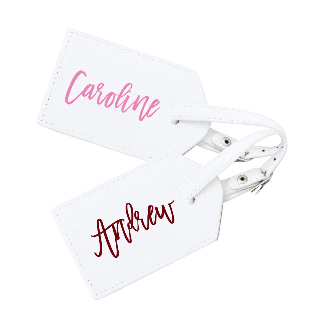Script Name Luggage Tag Etsy
