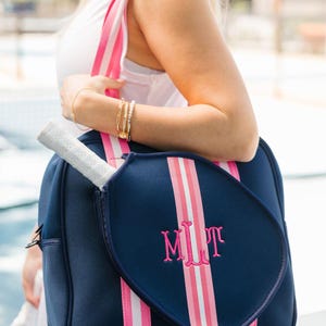 Sac rayé pour pickleball/tennis Monogram