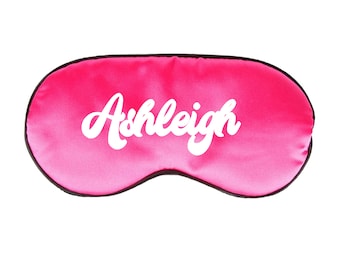 Custom Name Sleep Mask // Bachelorette // Wedding // Honeymoon