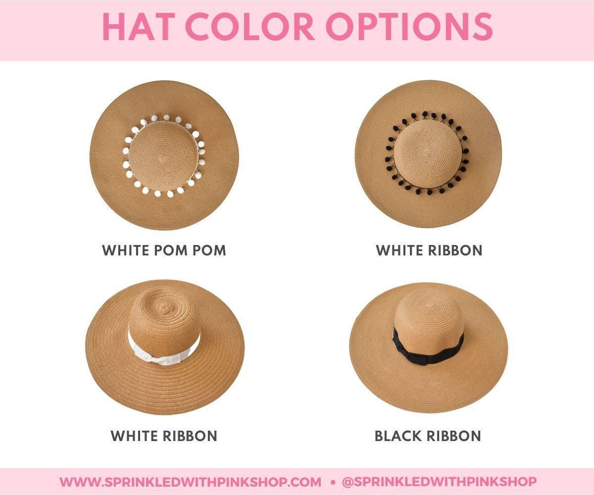 Custom Floppy Beach Hat // Bachelorette Trip Honeymoon 