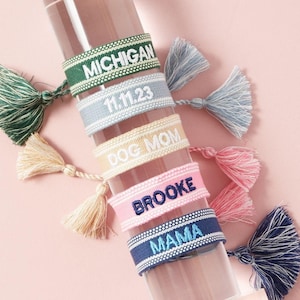 Custom Embroidered Bracelet
