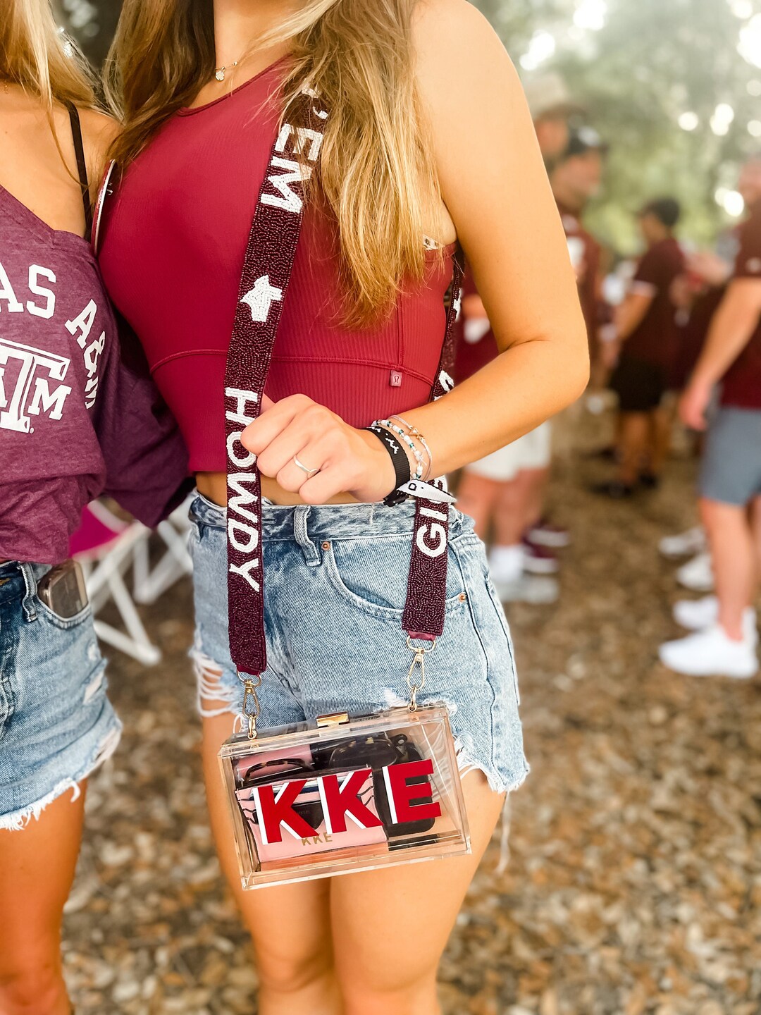 Beaded Gameday Strap Hand Beaded Go Vols, Gig Em, Geaux Tigers, Hook Em