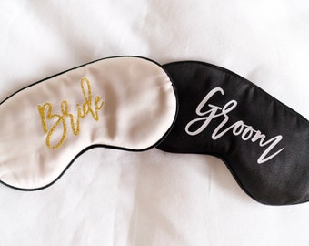 Bride & Groom Sleep Mask // Wedding // Honeymoon