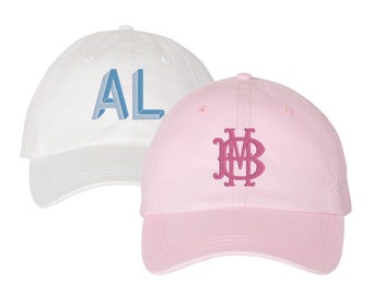 Embroidered Monogram Baseball Hat