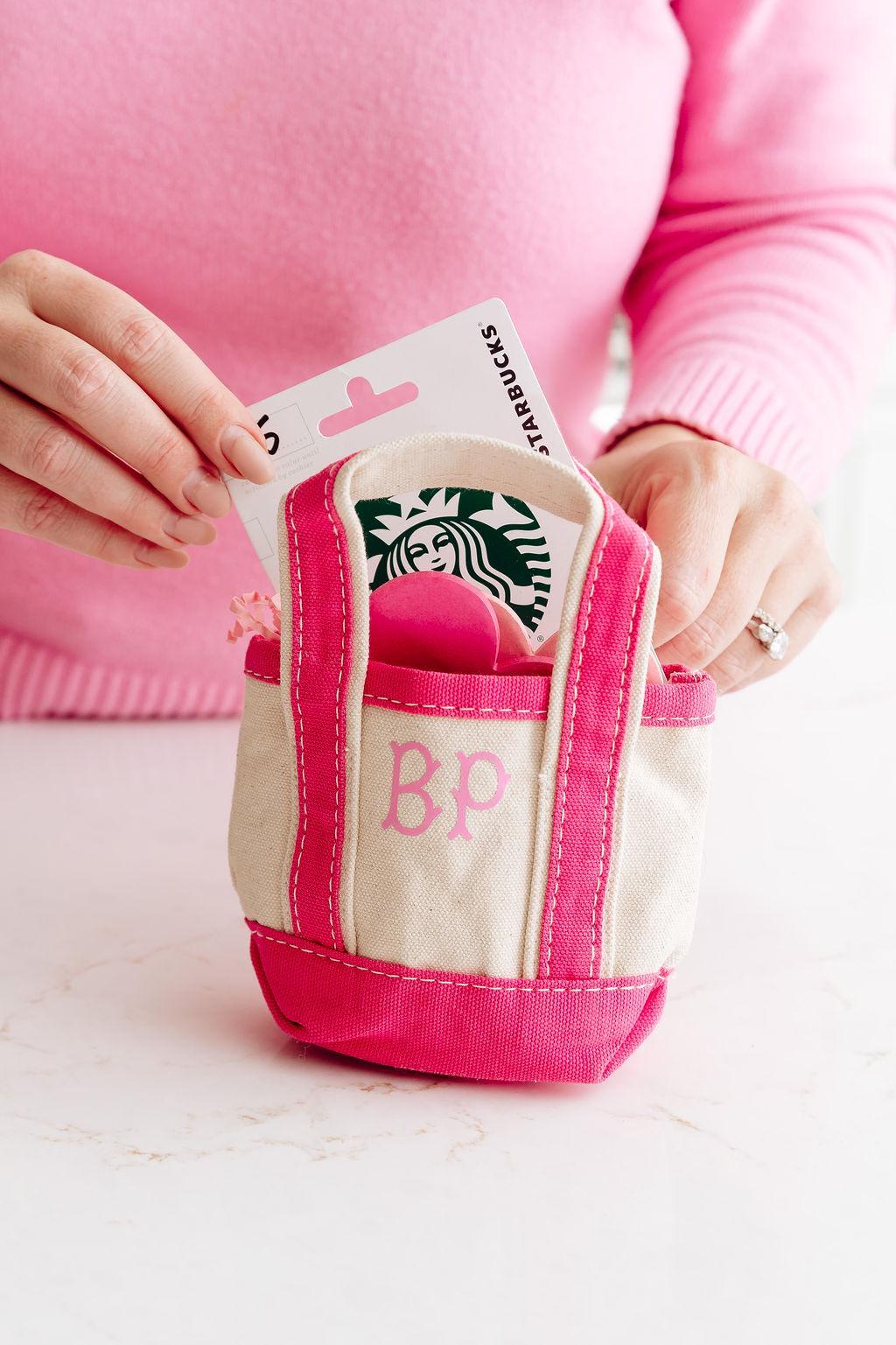 Mini Canvas Tote // Personalized Gift, Bridesmaid Tote, Custom Tote Bag ...