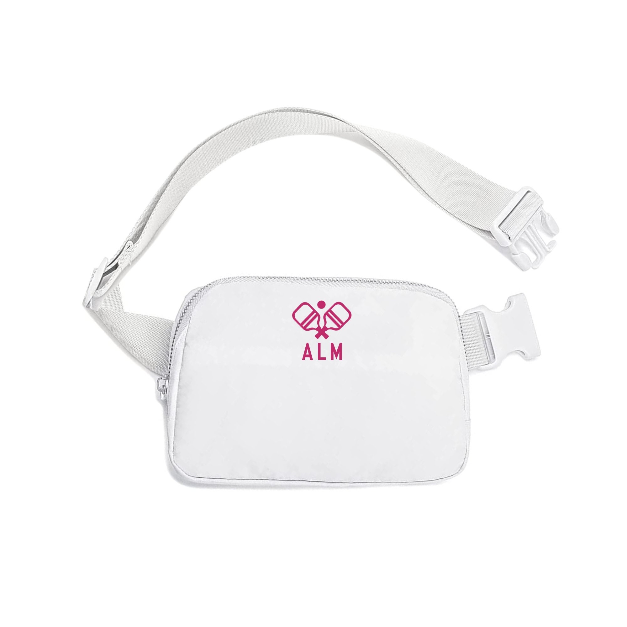 Belt Bag with Monogram Motif | Personalized Waist Bag | Customizable Crossbody Bag for Pickleball Lover