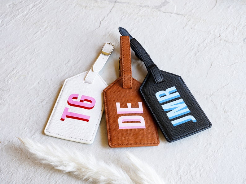 Shadow Monogram Luggage Tag image 1