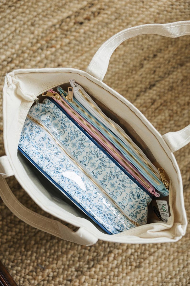 Needlepoint XL Project Pouch // Needlepoint NDLPT Project Bag Storage, Custom Name School Everyday, Needlepoint Bag image 6