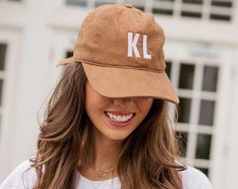 Embroidered Corduroy Baseball Hat // Monogrammed Hat, Custom Baseball Cap, Personalized Hat, Vintage Baseball Hat, Bachelorette, Custom Gift
