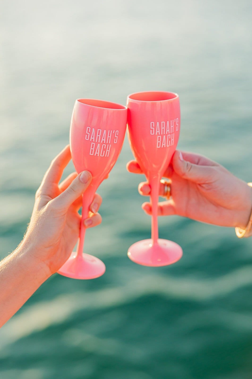 Acrylic Champagne Flute (Set of 2) // Personalized Name Champagne Flute Monogram Party Favor Bridal Party Gifts Bachelorette Trip Gift Ideas