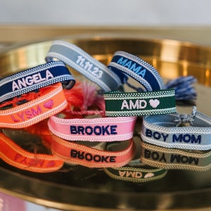 Custom Embroidered Bracelet with Motif image 2