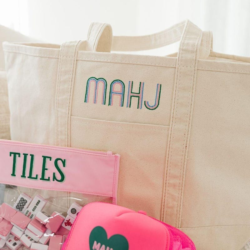 Mahjong Carry Tote Bag - Etsy